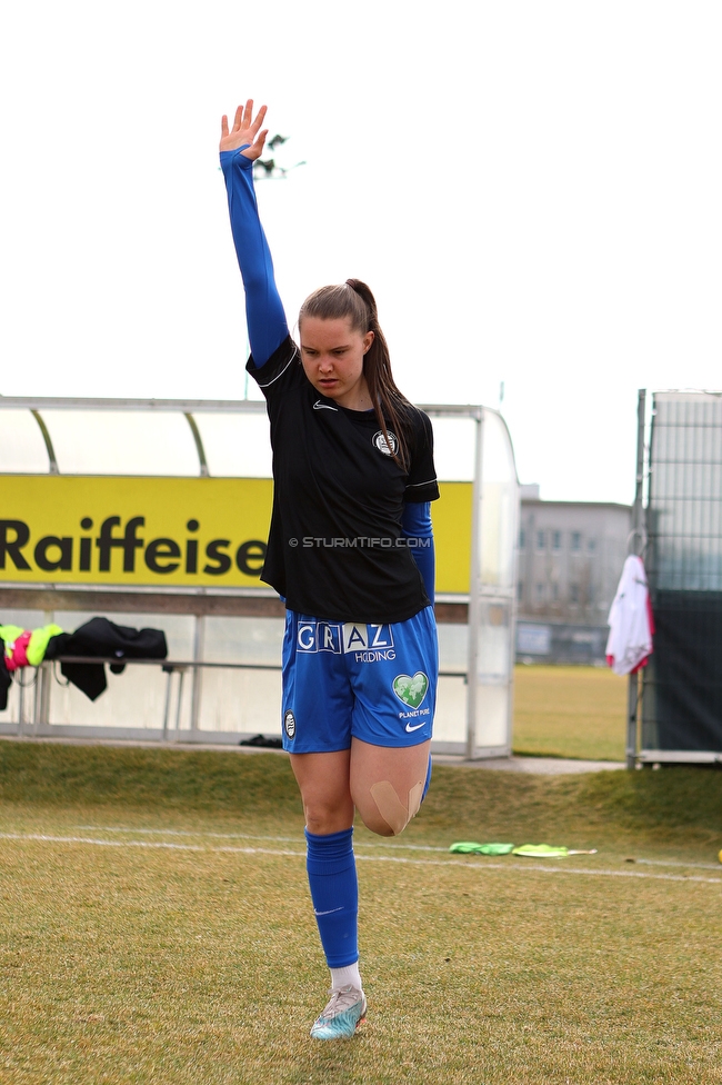 Sturm Graz - Neulengbach
OEFB Frauen Cup, SK Sturm Graz - USV Neulengbach, Trainingszentrum Messendorf Graz, 12.03.2023. 

Foto zeigt Lilli Purtscheller (Sturm Damen)
