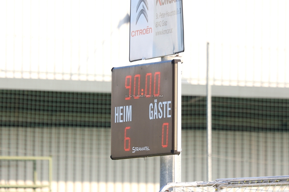 Sturm Damen - Altenmarkt
OEFB Frauen Bundesliga, 17. Runde, SK Sturm Graz Damen - SKV Altenmarkt, Trainingszentrum Messendorf, 27.05.2023. 

Foto zeigt das Endergebnis
