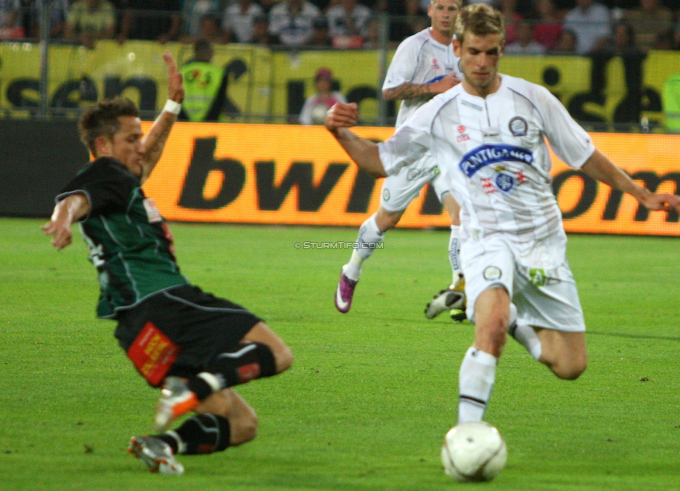 Sturm Graz - Innsbruck
Oesterreichische Fussball Bundesliga, 36. Runde, SK Sturm Graz - FC Wacker Innsbruck, Stadion Liebenau, 25.5.2011. 

Foto zeigt Manuel Weber (Sturm)
