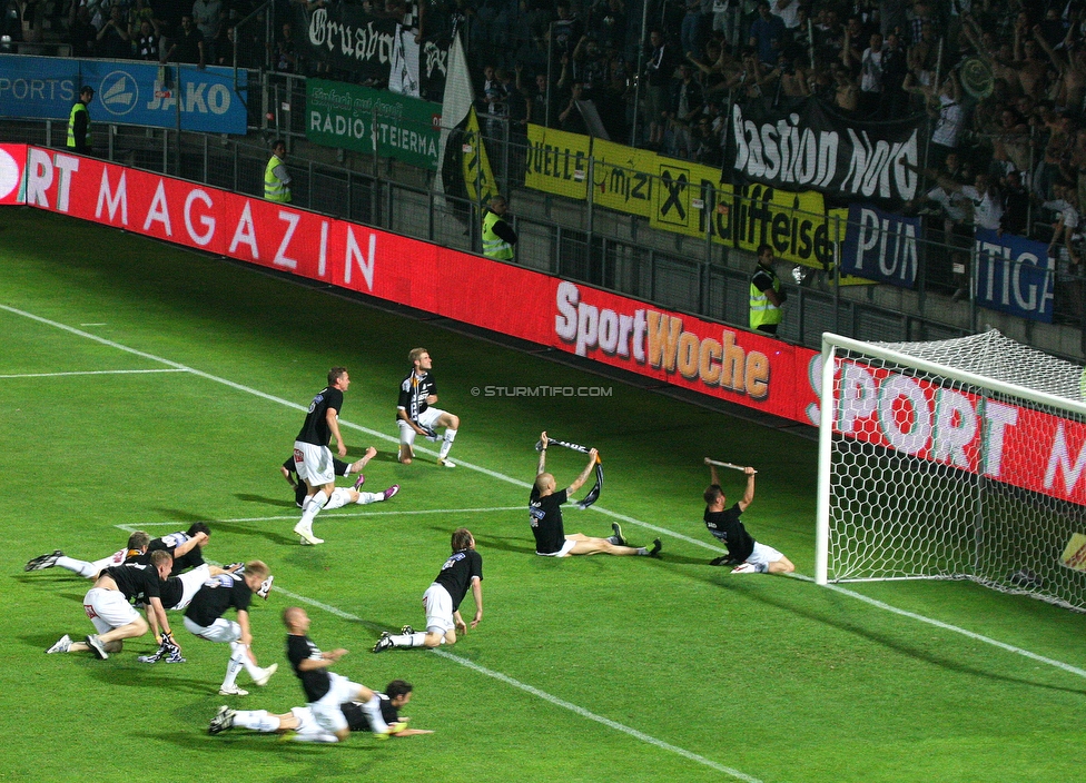 Sturm Graz - Innsbruck
Oesterreichische Fussball Bundesliga, 36. Runde, SK Sturm Graz - FC Wacker Innsbruck, Stadion Liebenau, 25.5.2011. 

Foto zeigt die Mannschaft von Sturm
