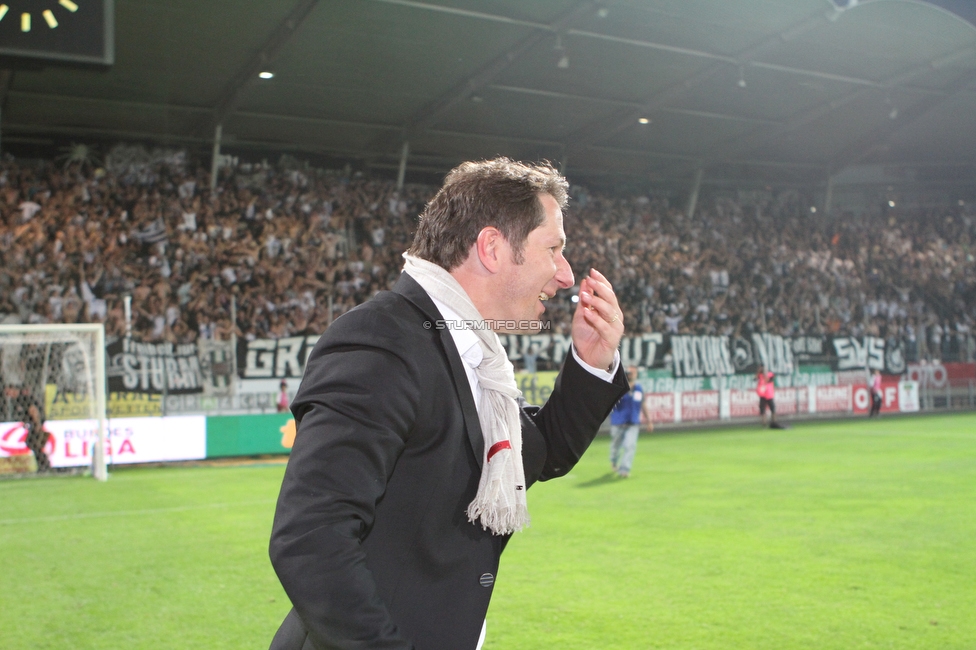 Sturm Graz - Innsbruck
Oesterreichische Fussball Bundesliga, 36. Runde, SK Sturm Graz - FC Wacker Innsbruck, Stadion Liebenau, 25.5.2011. 

Foto zeigt Franco Foda (Cheftrainer Sturm)
