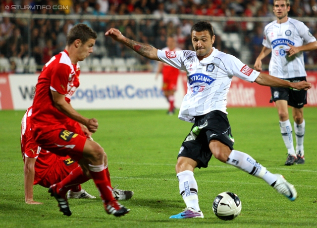 Admira - Sturm Graz
Oesterreichische Fussball Bundesliga, 7. Runde,  FC Admira - SK Sturm Graz, Stadion Suedstadt, 10.9.2011. 

Foto zeigt Darko Bodul (Sturm)
