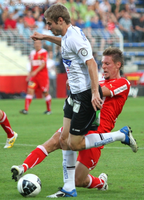 Admira - Sturm Graz
Oesterreichische Fussball Bundesliga, 7. Runde,  FC Admira - SK Sturm Graz, Stadion Suedstadt, 10.9.2011. 

Foto zeigt Manuel Weber (Sturm)
