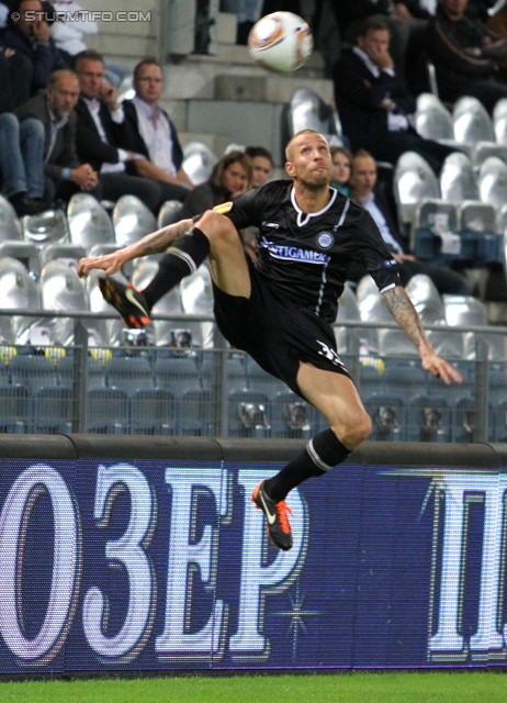 Sturm-Lok Moskau
UEFA Europa League Gruppenphase 1. Spieltag,  SK Sturm Graz - FC Lokomotiv Moskau, Stadion Liebenau, 15.9.2011. 

Foto zeigt Patrick Wolf (Sturm)
