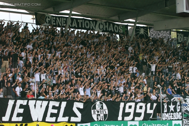 Sturm Graz - Innsbruck
Oesterreichische Fussball Bundesliga, 8. Runde,  SK Sturm Graz - FC Wacker Innsbruck, Stadion Liebenau Graz, 18.9.2011. 

Foto zeigt Fans von Sturm
