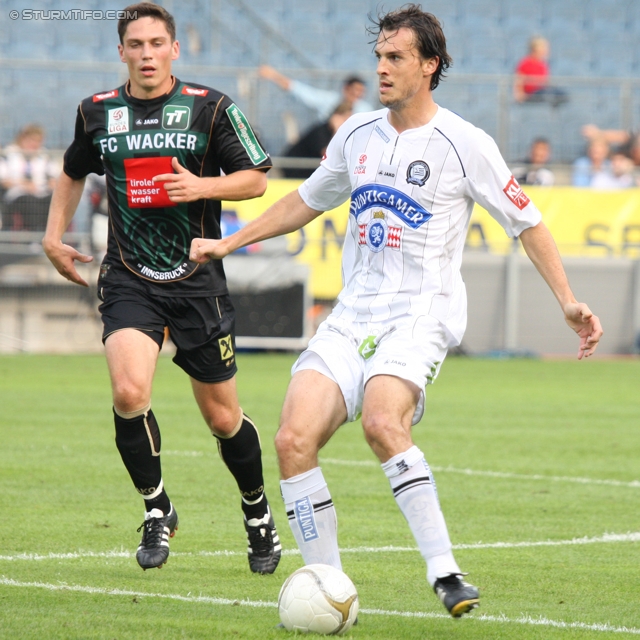 Sturm Graz - Innsbruck
Oesterreichische Fussball Bundesliga, 8. Runde,  SK Sturm Graz - FC Wacker Innsbruck, Stadion Liebenau Graz, 18.9.2011. 

Foto zeigt Thomas Burgstaller (Sturm)
