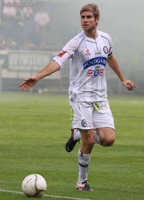 Sturm Graz - Innsbruck
Oesterreichische Fussball Bundesliga, 8. Runde,  SK Sturm Graz - FC Wacker Innsbruck, Stadion Liebenau Graz, 18.9.2011. 

Foto zeigt Manuel Weber (Sturm)
