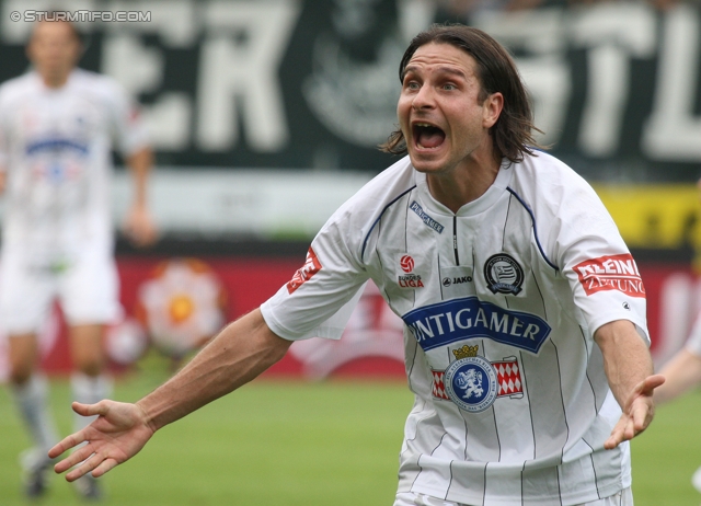 Sturm Graz - Innsbruck
Oesterreichische Fussball Bundesliga, 8. Runde,  SK Sturm Graz - FC Wacker Innsbruck, Stadion Liebenau Graz, 18.9.2011. 

Foto zeigt Imre Szabics (Sturm)
Schlüsselwörter: aerger