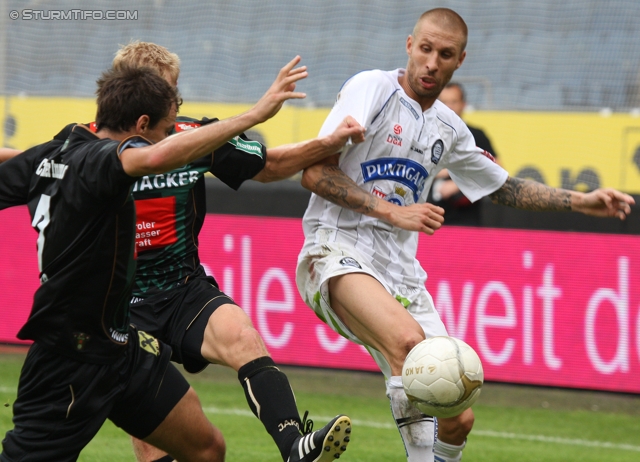 Sturm Graz - Innsbruck
Oesterreichische Fussball Bundesliga, 8. Runde,  SK Sturm Graz - FC Wacker Innsbruck, Stadion Liebenau Graz, 18.9.2011. 

Foto zeigt Patrick Wolf (Sturm)
