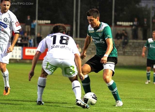 Weiz - Sturm Graz
OEFB Cup, 2. Runde,  SC Weiz - SK Sturm Graz, Stadion Weiz, 21.9.2011. 

Foto zeigt Joachim Standfest (Sturm)
