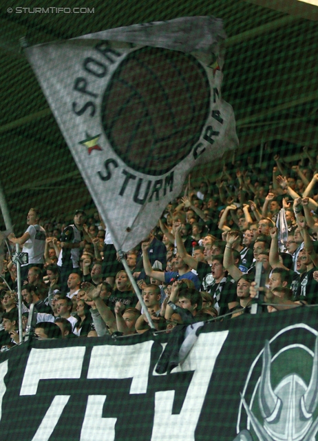 Sturm Graz - Ried
Oesterreichische Fussball Bundesliga, 10. Runde,  SK Sturm Graz - SV Ried, Stadion Liebenau Graz, 2.10.2011. 

Foto zeigt Fans von Sturm
