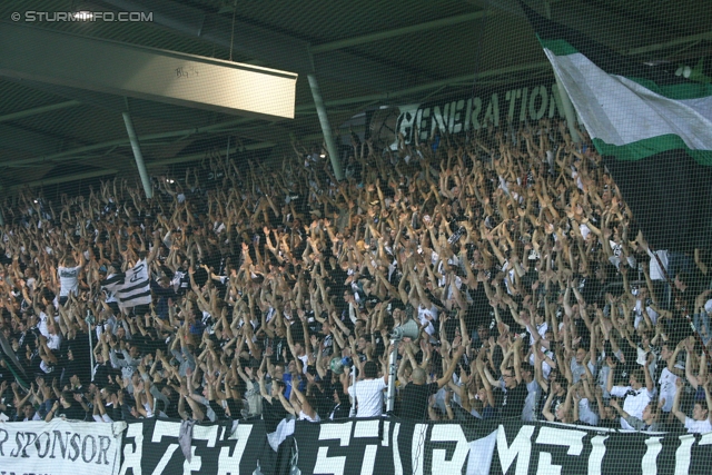 Sturm Graz - Ried
Oesterreichische Fussball Bundesliga, 10. Runde,  SK Sturm Graz - SV Ried, Stadion Liebenau Graz, 2.10.2011. 

Foto zeigt Fans von Sturm
