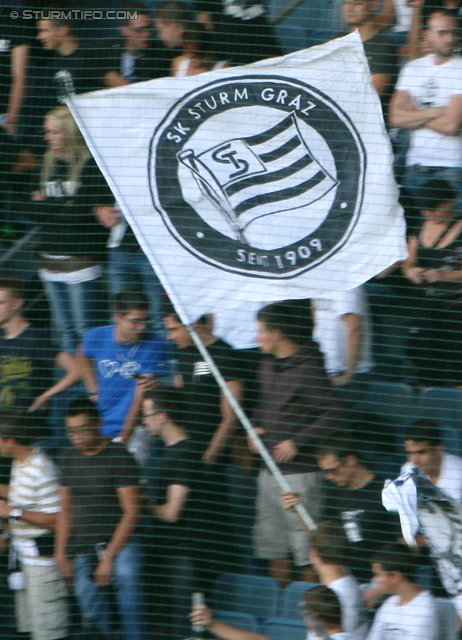 Sturm Graz - Ried
Oesterreichische Fussball Bundesliga, 10. Runde,  SK Sturm Graz - SV Ried, Stadion Liebenau Graz, 2.10.2011. 

Foto zeigt Fans von Sturm
