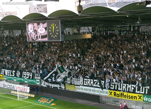 Sturm Graz - Ried
Oesterreichische Fussball Bundesliga, 10. Runde,  SK Sturm Graz - SV Ried, Stadion Liebenau Graz, 2.10.2011. 

Foto zeigt Fans von Sturm
