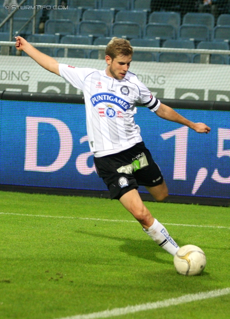 Sturm Graz - Ried
Oesterreichische Fussball Bundesliga, 10. Runde,  SK Sturm Graz - SV Ried, Stadion Liebenau Graz, 2.10.2011. 

Foto zeigt Manuel Weber (Sturm)
