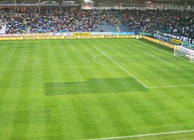 Sturm Graz - Ried
Oesterreichische Fussball Bundesliga, 10. Runde,  SK Sturm Graz - SV Ried, Stadion Liebenau Graz, 2.10.2011. 

Foto zeigt den Rasen

