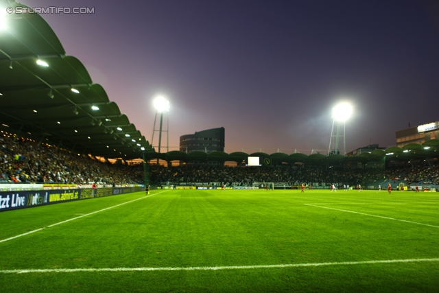 Sturm Graz - Ried
Oesterreichische Fussball Bundesliga, 10. Runde,  SK Sturm Graz - SV Ried, Stadion Liebenau Graz, 2.10.2011. 

Foto zeigt eine Innenansicht
