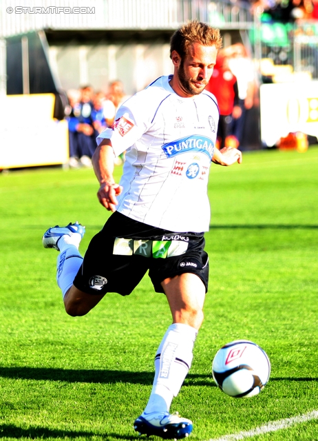 Mattersburg - Sturm Graz
Oesterreichische Fussball Bundesliga, 11. Runde,  SV Mattersburg - SK Sturm Graz, Pappelstadion Mattersburg, 16.10.2011. 

Foto zeigt Martin Ehrenreich (Sturm)
