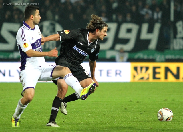 Sturm Graz - Anderlecht
UEFA Europa League Gruppenphase 3. Spieltag, SK Sturm Graz - RSC Anderlecht, Stadion Liebenau Graz, 20.10.2011. 

Foto zeigt Imre Szabics (Sturm)
