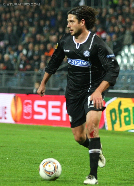 Sturm Graz - Anderlecht
UEFA Europa League Gruppenphase 3. Spieltag, SK Sturm Graz - RSC Anderlecht, Stadion Liebenau Graz, 20.10.2011. 

Foto zeigt Imre Szabics (Sturm)
