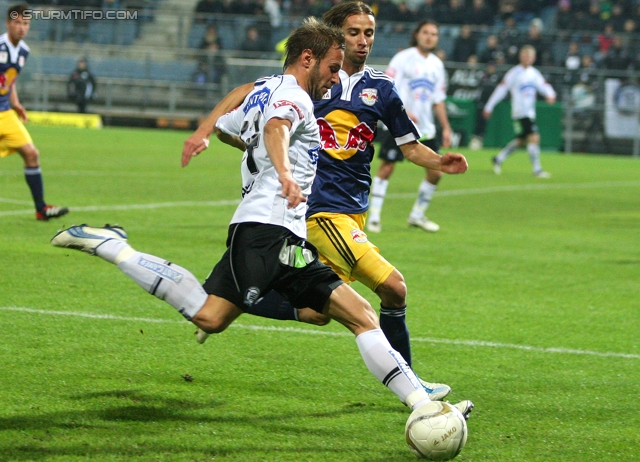 Sturm Graz - RB Salzburg
Oesterreichische Fussball Bundesliga, 12. Runde,  SK Sturm Graz - RB Salzburg, Stadion Liebenau Graz, 23.10.2011. 

Foto zeigt 
