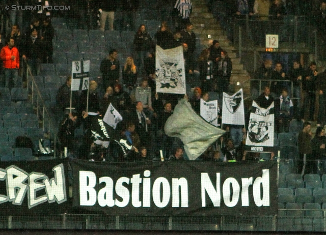 Sturm Graz - Admira
OEFB Cup, Achtelfinale,  SK Sturm Graz -  FC Admira, Stadion Liebenau Graz, 26.10.2011. 

Foto zeigt Fans von Sturm
