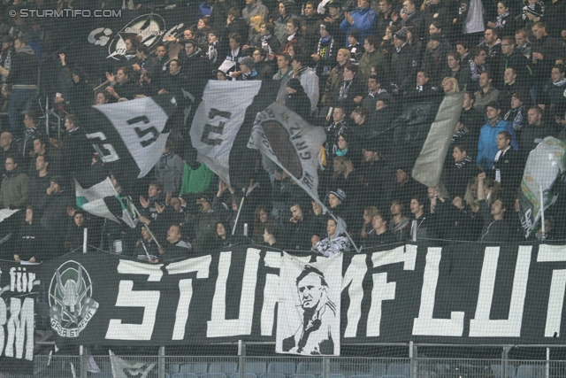 Sturm Graz - Admira
OEFB Cup, Achtelfinale,  SK Sturm Graz -  FC Admira, Stadion Liebenau Graz, 26.10.2011. 

Foto zeigt Fans von Sturm
