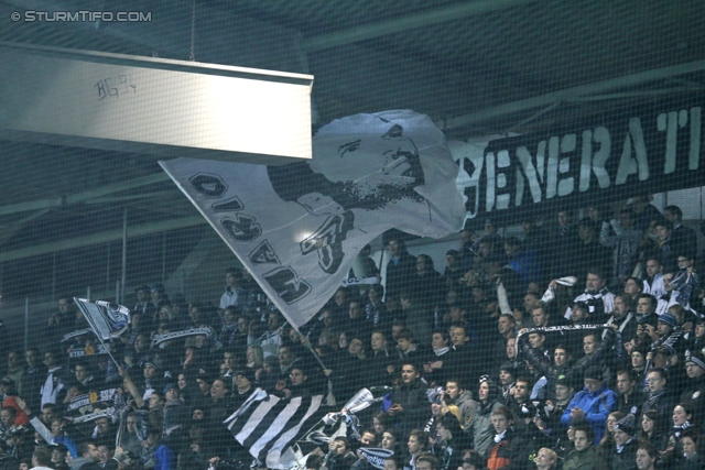 Sturm Graz - Admira
OEFB Cup, Achtelfinale,  SK Sturm Graz -  FC Admira, Stadion Liebenau Graz, 26.10.2011. 

Foto zeigt Fans von Sturm
