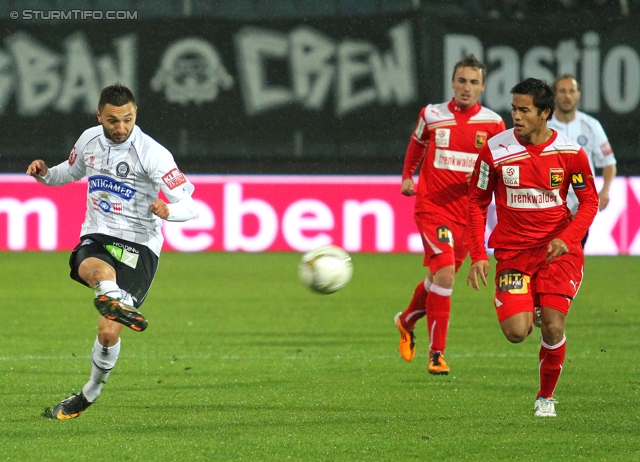 Sturm Graz - Admira
OEFB Cup, Achtelfinale,  SK Sturm Graz -  FC Admira, Stadion Liebenau Graz, 26.10.2011. 

Foto zeigt Darko Bodul (Sturm)
