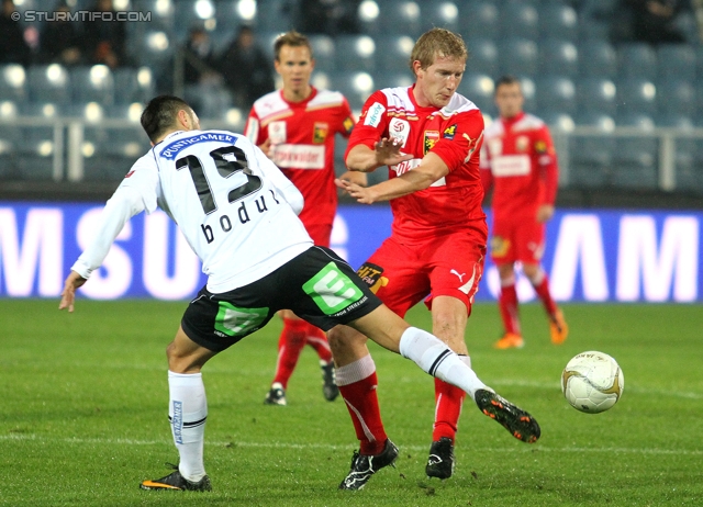 Sturm Graz - Admira
OEFB Cup, Achtelfinale,  SK Sturm Graz -  FC Admira, Stadion Liebenau Graz, 26.10.2011. 

Foto zeigt Darko Bodul (Sturm)
