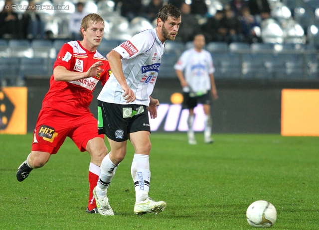 Sturm Graz - Admira
OEFB Cup, Achtelfinale,  SK Sturm Graz -  FC Admira, Stadion Liebenau Graz, 26.10.2011. 

Foto zeigt Juergen Saeumel (Sturm)
