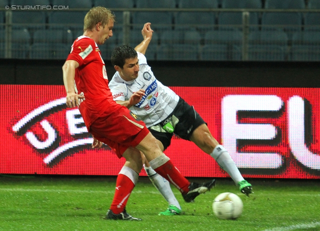 Sturm Graz - Admira
OEFB Cup, Achtelfinale,  SK Sturm Graz -  FC Admira, Stadion Liebenau Graz, 26.10.2011. 

Foto zeigt Giorgi Popkhadze (Sturm)
