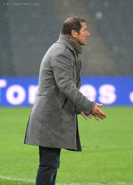 Sturm Graz - Admira
OEFB Cup, Achtelfinale,  SK Sturm Graz -  FC Admira, Stadion Liebenau Graz, 26.10.2011. 

Foto zeigt Franco Foda (Cheftrainer Sturm)
