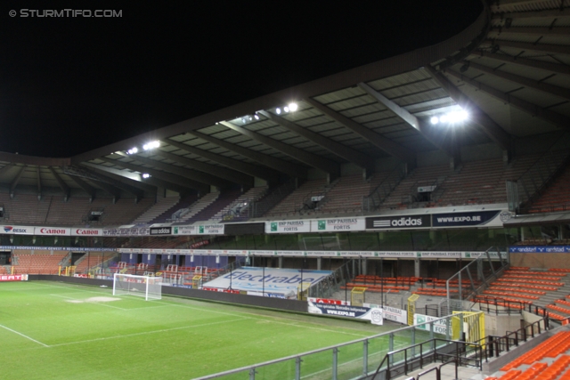 Vorberichte Anderlecht-Sturm
UEFA Europa League Gruppenphase 4. Spieltag,  Vorberichte RSC Anderlecht - SK Sturm Graz, Pressekonferenz und Abschlusstraining, Constant Vanden Stock Stadion Anderlecht, 2.11.2011. 

Foto zeigt eine Innenansicht im Constant Vanden Stock Stadion
