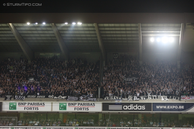 Anderlecht-Sturm
UEFA Europa League Gruppenphase 4. Spieltag, RSC Anderlecht - SK Sturm Graz, Constant Vanden Stock Stadion Anderlecht, 3.11.2011. 

Foto zeigt Fans von Sturm
