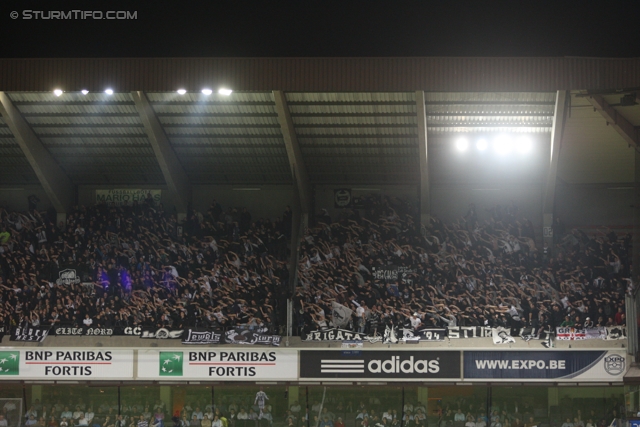 Anderlecht-Sturm
UEFA Europa League Gruppenphase 4. Spieltag, RSC Anderlecht - SK Sturm Graz, Constant Vanden Stock Stadion Anderlecht, 3.11.2011. 

Foto zeigt Fans von Sturm
