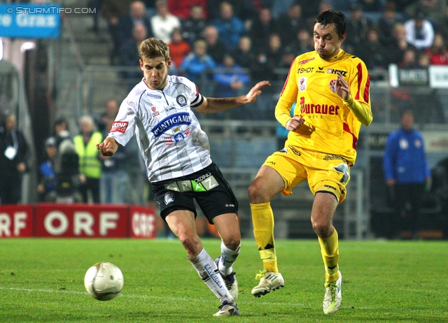 Sturm Graz - Kapfenberg
Oesterreichische Fussball Bundesliga, 14. Runde,  SK Sturm Graz - Kapfenberger SV, Stadion Liebenau Graz, 6.11.2011. 

Foto zeigt Manuel Weber (Sturm)
