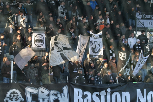 Sturm Graz - Admira
Oesterreichische Fussball Bundesliga, 16. Runde,  SK Sturm Graz - FC Admira, Stadion Liebenau Graz, 27.11.2011. 

Foto zeigt Fans von Sturm
