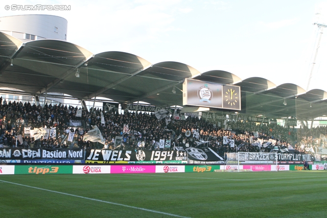 Sturm Graz - Admira
Oesterreichische Fussball Bundesliga, 16. Runde,  SK Sturm Graz - FC Admira, Stadion Liebenau Graz, 27.11.2011. 

Foto zeigt Fans von Sturm
