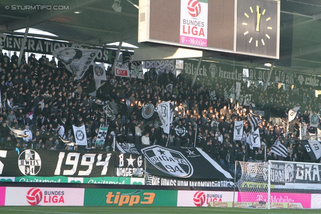 Sturm Graz - Admira
Oesterreichische Fussball Bundesliga, 16. Runde,  SK Sturm Graz - FC Admira, Stadion Liebenau Graz, 27.11.2011. 

Foto zeigt Fans von Sturm
