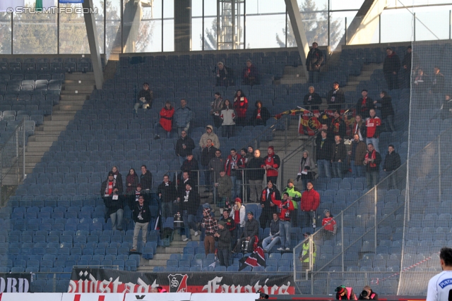 Sturm Graz - Admira
Oesterreichische Fussball Bundesliga, 16. Runde,  SK Sturm Graz - FC Admira, Stadion Liebenau Graz, 27.11.2011. 

Foto zeigt Fans der Admira
