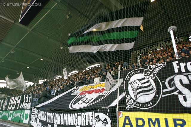 Sturm Graz - Admira
Oesterreichische Fussball Bundesliga, 16. Runde,  SK Sturm Graz - FC Admira, Stadion Liebenau Graz, 27.11.2011. 

Foto zeigt Fans von Sturm
