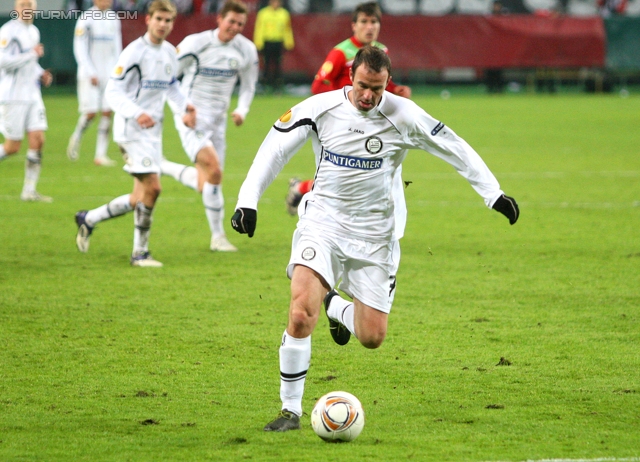 Lok Moskau - Sturm Graz
UEFA Europa League Gruppenphase 5. Spieltag, FC Lokomotiv Moskau - SK Sturm Graz, Lokomotiv Stadion Moskau, 1.12.2011. 

Foto zeigt Mario Haas (Sturm)
