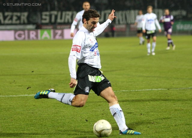 Sturm Graz - Austria Wien
Oesterreichische Fussball Bundesliga, 18. Runde, SK Sturm Graz - FK Austria Wien, Stadion Liebenau Graz, 10.12.2011. 

Foto zeigt Joachim Standfest (Sturm)
