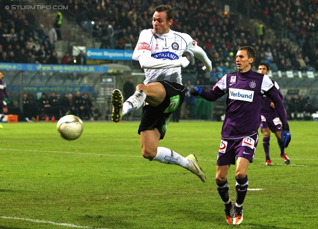 Sturm Graz - Austria Wien
Oesterreichische Fussball Bundesliga, 18. Runde, SK Sturm Graz - FK Austria Wien, Stadion Liebenau Graz, 10.12.2011. 

Foto zeigt Roman Kienast (Sturm)
Schlüsselwörter: tor