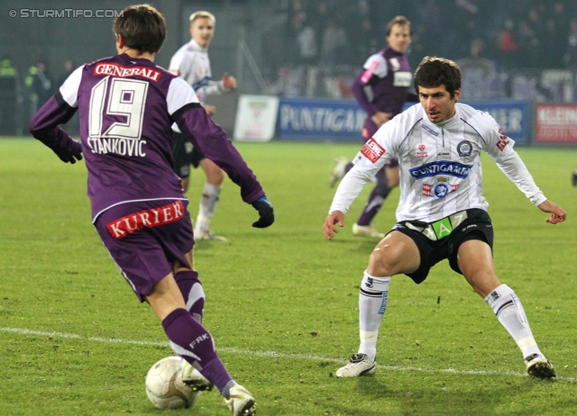 Sturm Graz - Austria Wien
Oesterreichische Fussball Bundesliga, 18. Runde, SK Sturm Graz - FK Austria Wien, Stadion Liebenau Graz, 10.12.2011. 

Foto zeigt Marko Stankovic (Austria) und Giorgi Popkhadze (Sturm)
