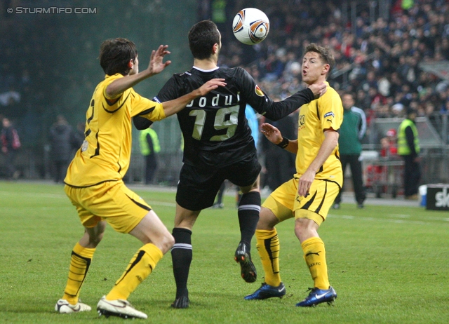 Sturm Graz - AEK Athen
UEFA Europa League Gruppenphase 6. Spieltag, SK Sturm Graz - AEK Athen, Stadion Liebenau Graz, 14.12.2011. 

Foto zeigt Darko Bodul (Sturm)
