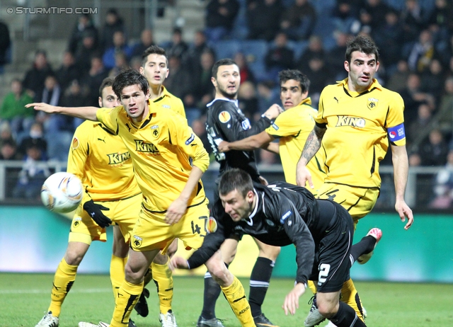 Sturm Graz - AEK Athen
UEFA Europa League Gruppenphase 6. Spieltag, SK Sturm Graz - AEK Athen, Stadion Liebenau Graz, 14.12.2011. 

Foto zeigt Milan Dudic (Sturm)
