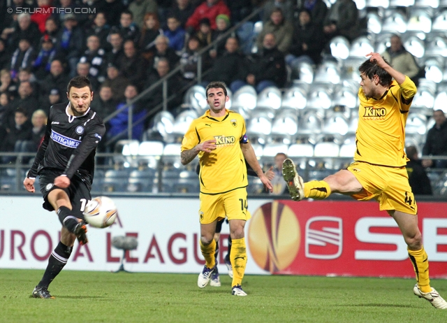 Sturm Graz - AEK Athen
UEFA Europa League Gruppenphase 6. Spieltag, SK Sturm Graz - AEK Athen, Stadion Liebenau Graz, 14.12.2011. 

Foto zeigt Darko Bodul (Sturm)
