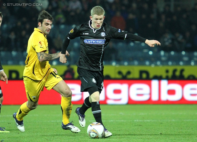 Sturm Graz - AEK Athen
UEFA Europa League Gruppenphase 6. Spieltag, SK Sturm Graz - AEK Athen, Stadion Liebenau Graz, 14.12.2011. 

Foto zeigt Florian Kainz (Sturm)
